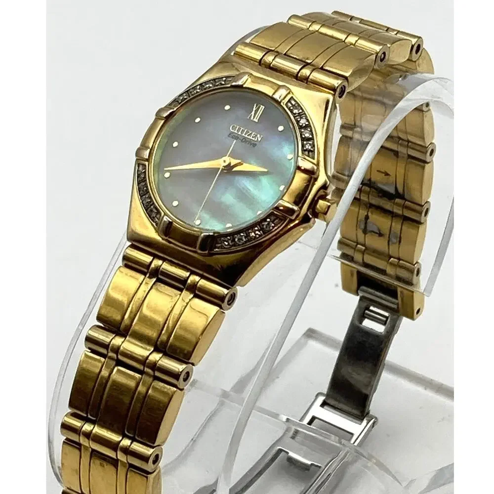 Citizen Eco-Drive MOP E030-H29751 Dress Watch 25mm - WR Wrist 5.75